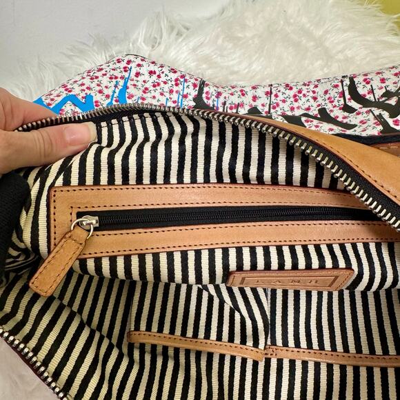 L.A.M.B. Gwen Stefani Y2K VTG Ditzy Floral Graffiti Hobo Grandvale Handbag - Picture 14 of 16